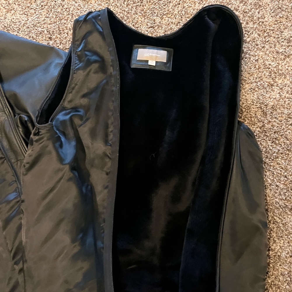 Croft and barrow leather jacket - Picture 6 of 10